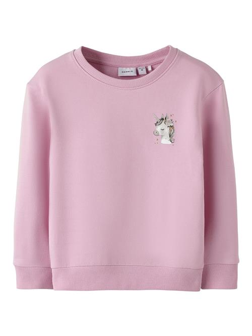 NAME IT Sweatshirt  grå / lyserød