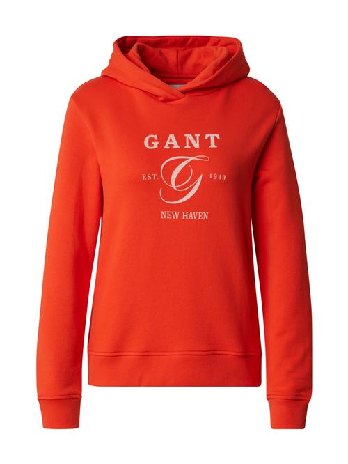 GANT Sweatshirt  orangerød / hvid