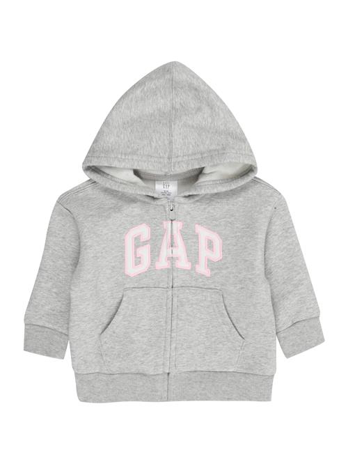 GAP Sweatjakke  grå-meleret / lyserød / hvid