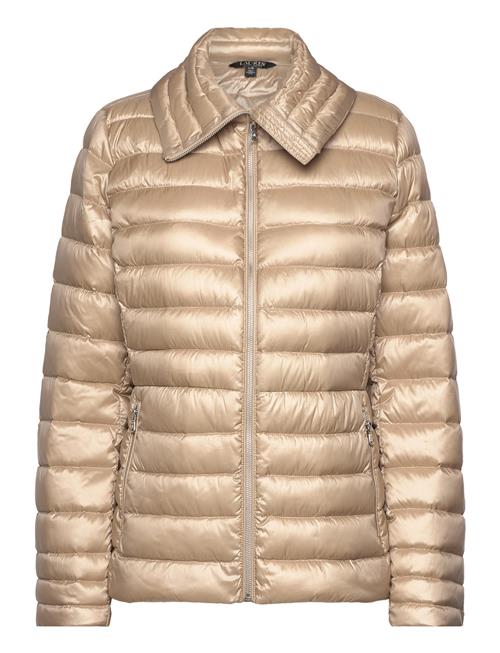 Over -Collar Quilted Down Coat Lauren Ralph Lauren Beige