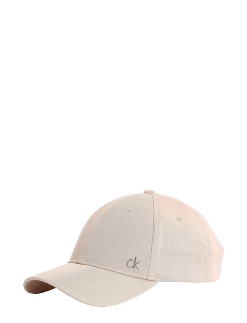 Ck Metal Cotton Cap Calvin Klein Beige