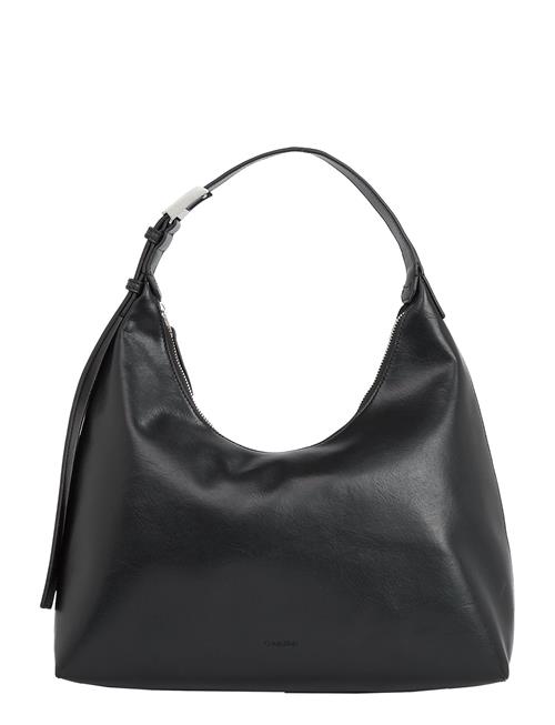 Hardware Strap Hobo Shoulder Bag Calvin Klein Black