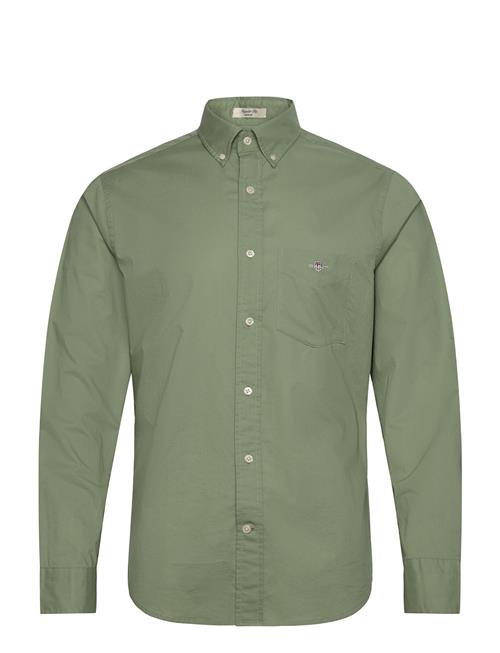 Reg Classic Poplin Shirt GANT Green