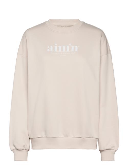 Se Club Terry Sweatshirt Aim´n Beige ved Booztlet