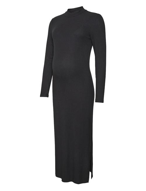 Mltrinity High Neck Jrs Dress Noos Mamalicious Black