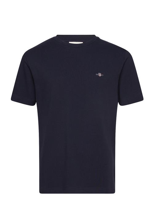Pique Ss T-Shirt GANT Navy