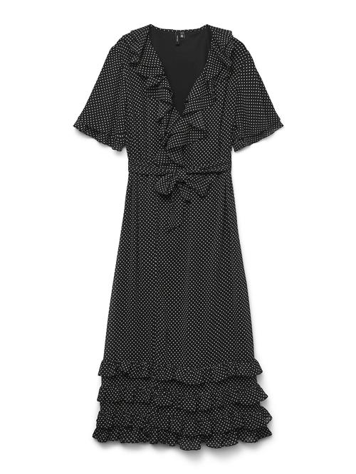 VERO MODA Kjole 'DOTINA'  sort / hvid