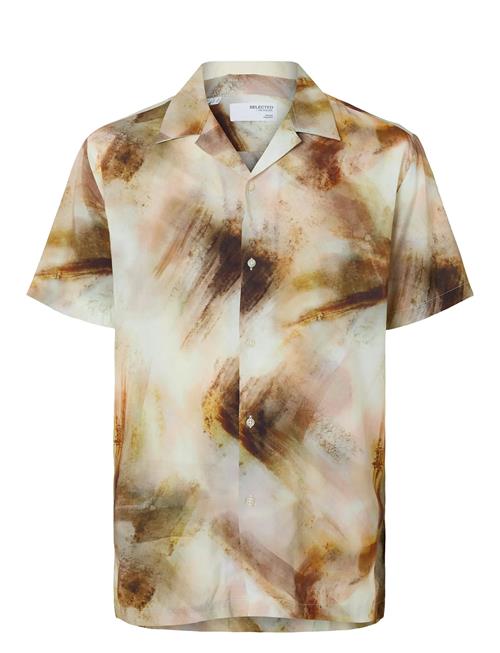 Slhreg-Air Shirt Ss Mix Selected Patterned