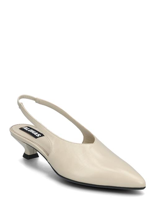 Eros Black Leather Pumps ALOHAS Cream