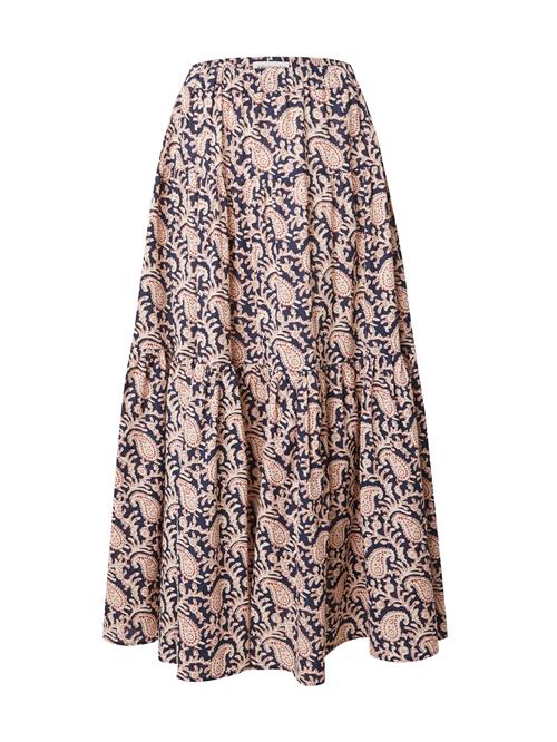 Lollys Laundry Nederdel 'Sunset'  navy / abrikos / hummer