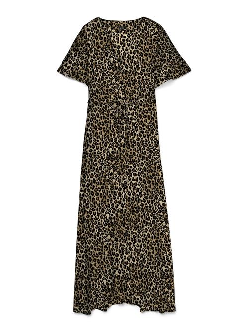 VERO MODA Kjole 'VMALBA'  ecru / brun / sort