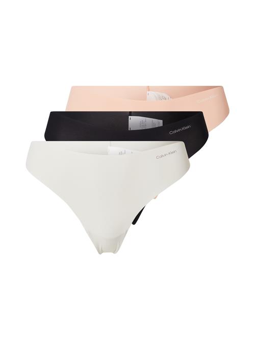 Calvin Klein Underwear String 'Invisibles'  rosé / sort / hvid