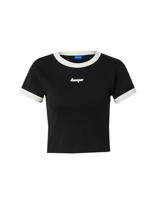 HUGO Shirts 'Dalia'  sort / hvid