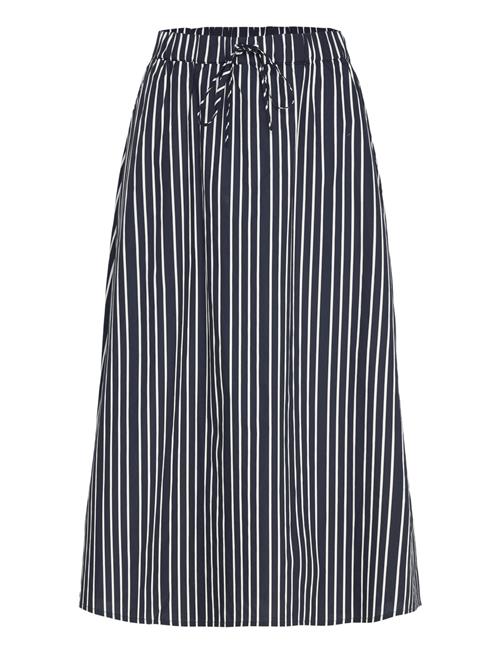 Skirt From Freequent In A Light Material With A Striped Print. The Skirt Is A Cl FREE/QUENT Navy