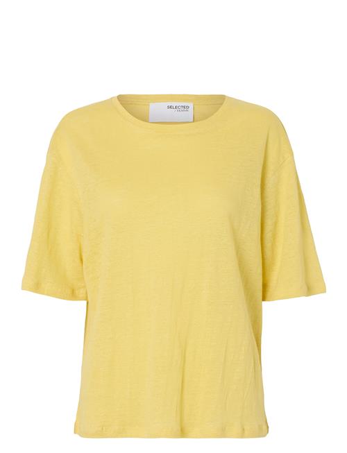 Slfvilja Linen Ss Tee Selected Yellow