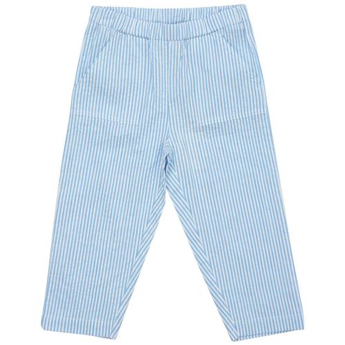 Copenhagen Colors Stribede Bukser Himmelblå Sky Blue Cream Stripe 128 cm  Blå  128 cm  unisex