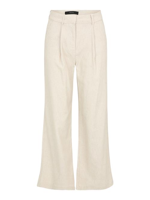 Vero Moda Petite Bukser med lægfolder 'VMSOFFIE'  ecru