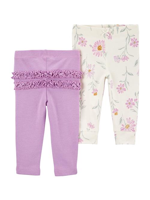 Carter's Leggings  smaragd / lilla / lavendel / hvid