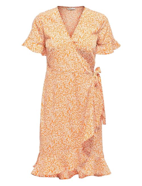Onlolivia S/S Wrap Dress Wvn ONLY Orange