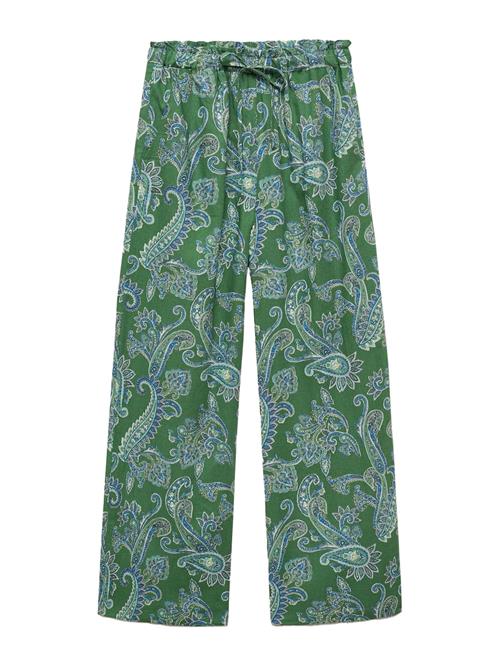 MANGO Bukser 'Mamba'  blå / grøn / offwhite