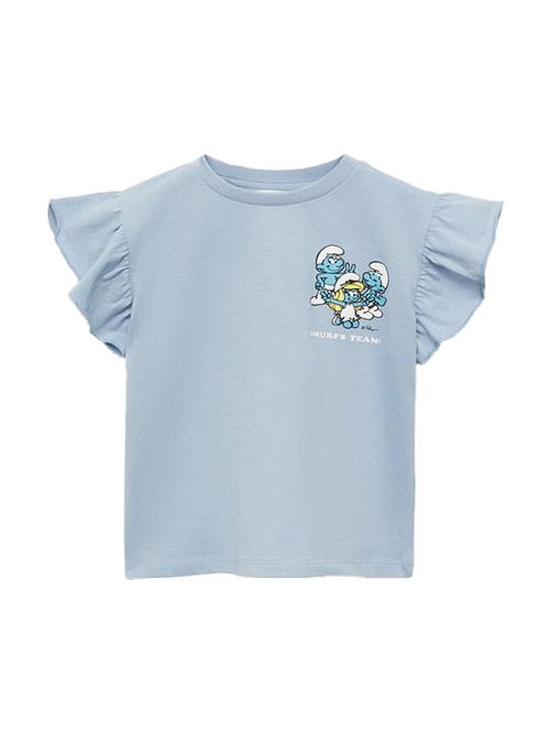 MANGO KIDS Bluser & t-shirts 'SMULOVE'  lyseblå / gul / sort / hvid