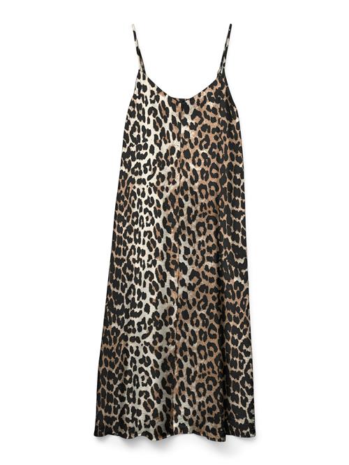 VERO MODA Kjole 'VMJosie'  creme / brun / sort
