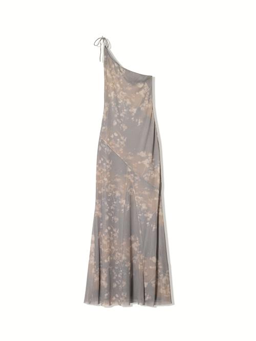 Bershka Festkjole  beige / creme / lysegrå