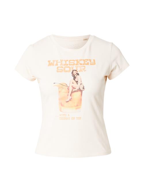 GUESS Shirts 'VINTAGE GIRL'  beige / elfenben / mørkebrun / orange