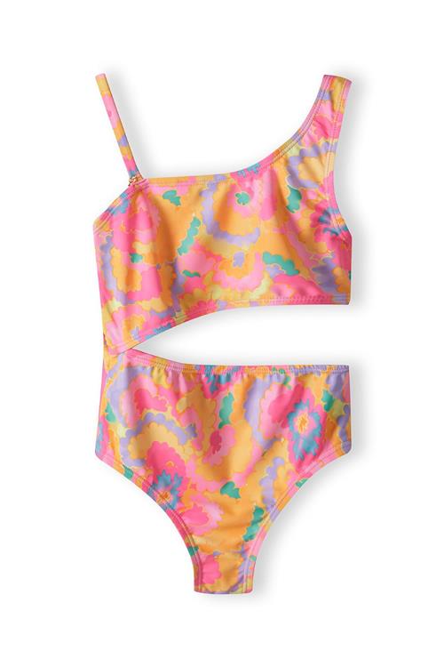 MINOTI Badedragt  smaragd / orkidee / mandarin / lys pink