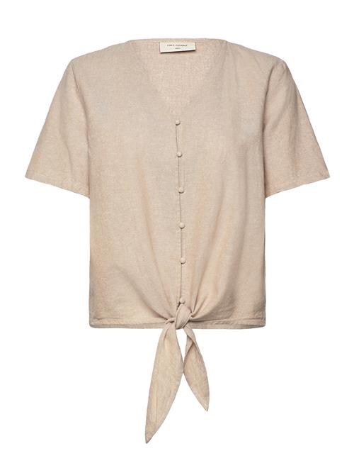 Blouse From Freequent In A Light Material. The Blouse Has A Simple Silhouette Wi FREE/QUENT Beige