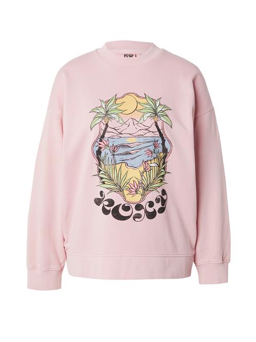 ROXY Sweatshirt 'LINEUP'  gul / lysegrøn / lysviolet / sort