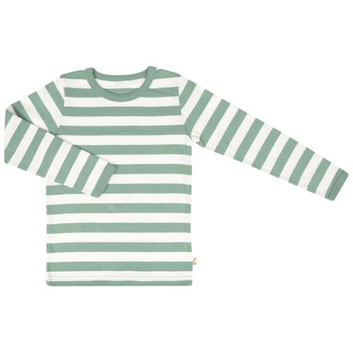 Katvig Stribet Langærmet T-shirt Grøn 104cm  Grøn  104 cm  Unisex