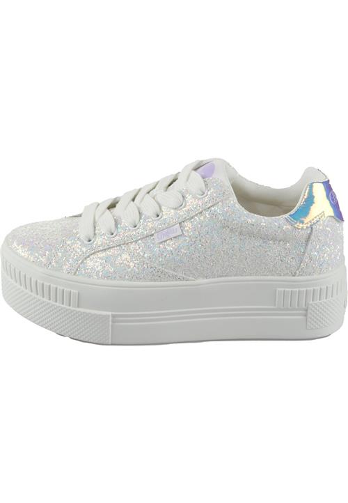 BUFFALO Sneaker low  brokade / hvid