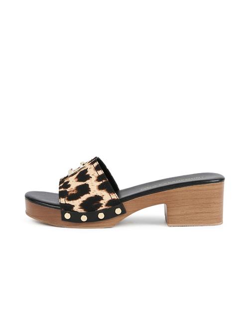 Lola Casademunt Pantoletter  camel / sort
