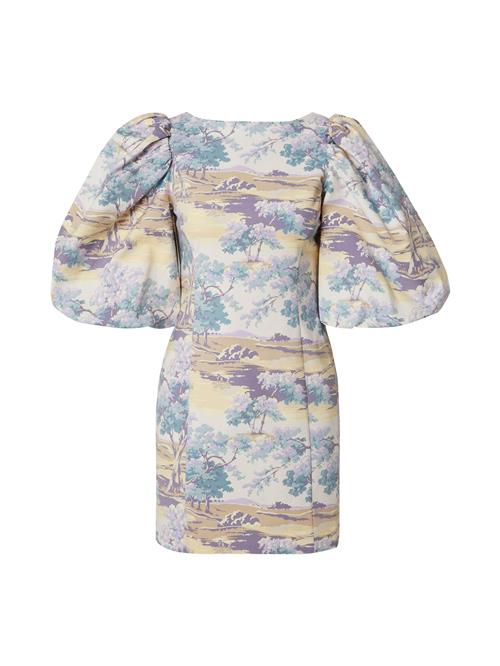& Other Stories Kjole  beige / dueblå / lysviolet / offwhite