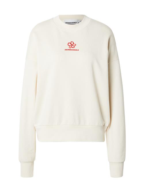 ARMEDANGELS Sweatshirt 'ALIZAA'  rød / hvid