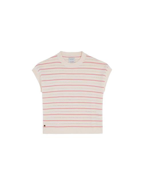 Scalpers Pullover 'Sorrento'  koral / hvid