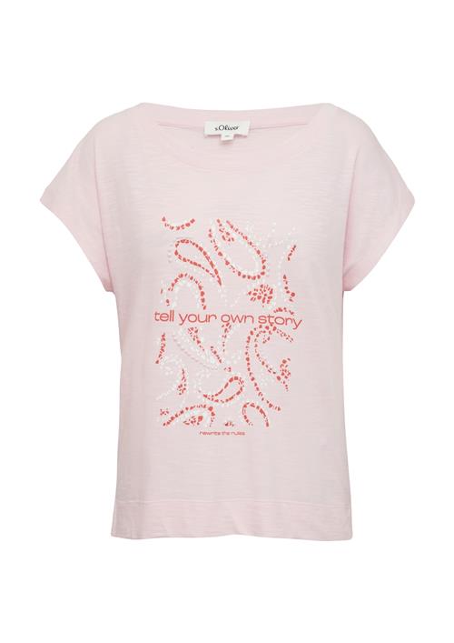 s.Oliver Shirts  lyserød / hindbær / hvid