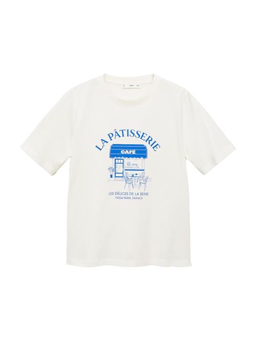 MANGO Shirts 'RIN'  blå / hvid