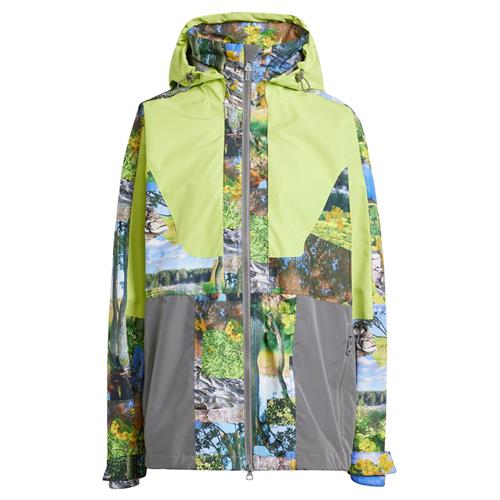 ADIDAS BY STELLA MCCARTNEY Udendørsjakke 'TrueNature Earth Collage '  blå / lyseblå / grå / lime