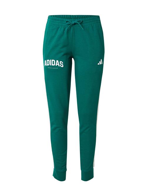 ADIDAS SPORTSWEAR Sportsbukser  smaragd / hvid