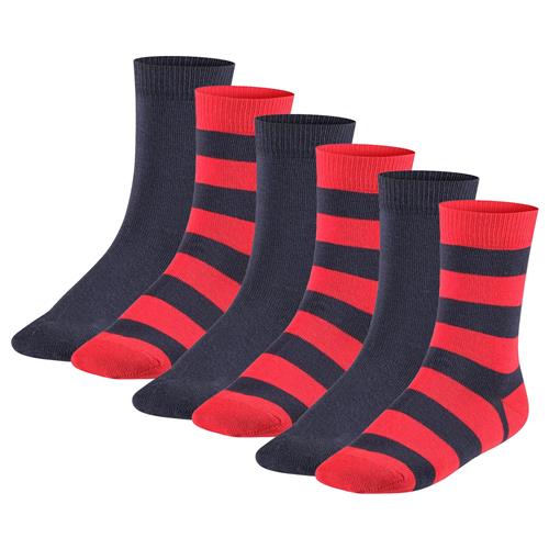 FALKE Sokker  navy / rød