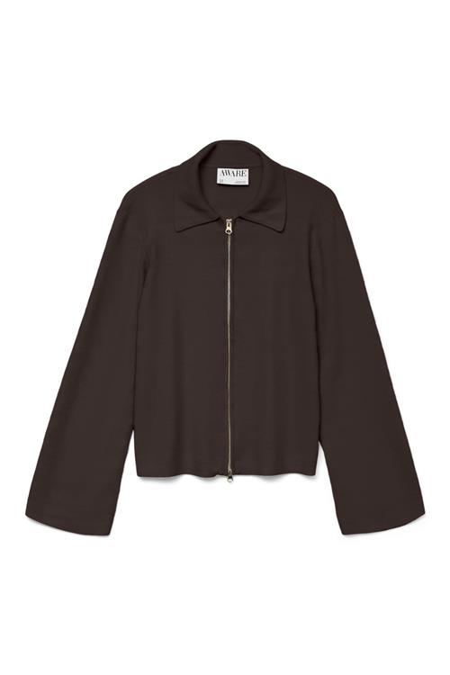 Hanna LS Strikket Cardigan - Chocolate Torte - L - Vero Moda