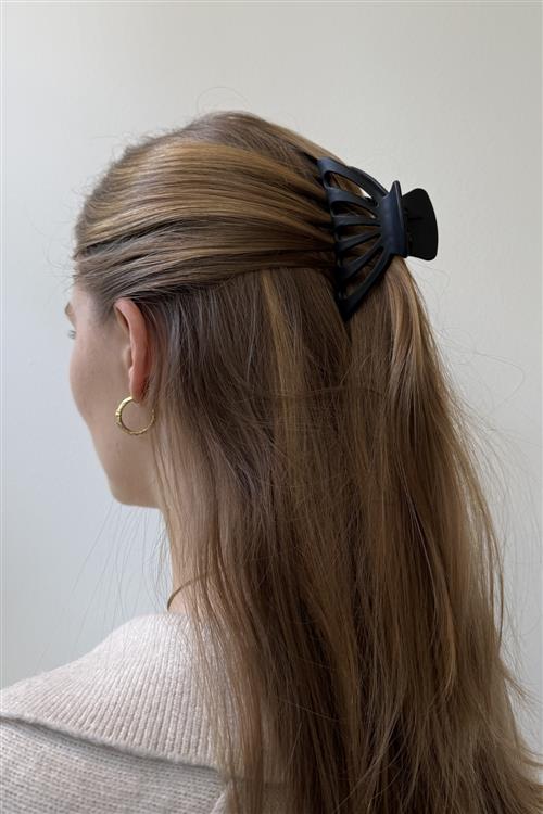 Hollow Claw Clip - Sort - One-Size - TeeShoppen