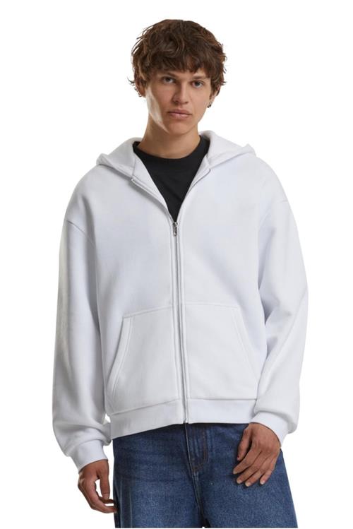 Everyday Zip Hoodie - Hvid - 5XL - TeeShoppen