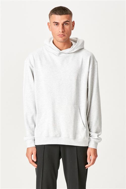 Hoodie uden snor - Ask Grå - L - TeeShoppen