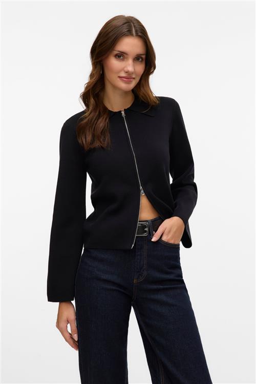 Hanna LS Knit Cardigan - Sort - XL - Vero Moda