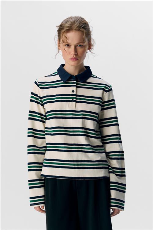 Nana L/S Polo Top - Sky Captain - L - Object