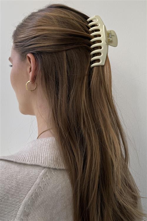 Claw Clip - Hvid - One-Size - TeeShoppen