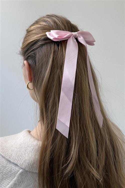 Bow Clip - Lyserød - One-Size - TeeShoppen